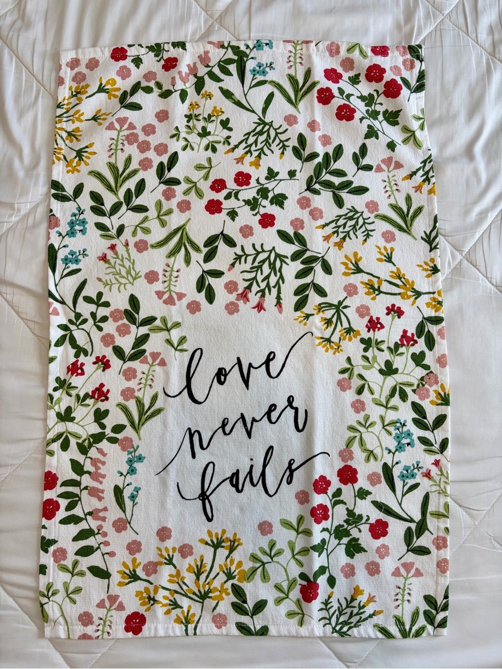 Floral Cotton Tea Towel